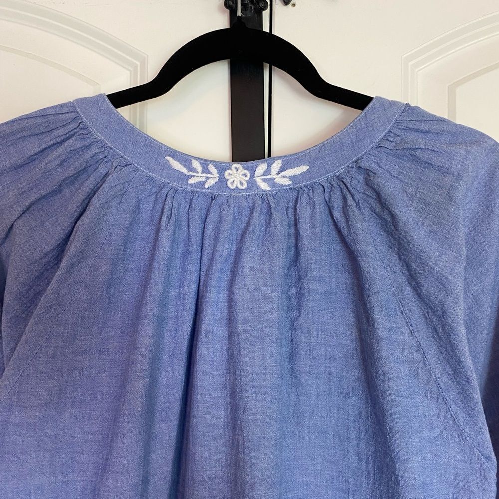 Last price Drop ❤️ Abrazo Embroidered Boho Blouse  Elegant Accents size L - Picture 4 of 14
